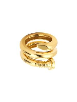 Gold Nail Ring