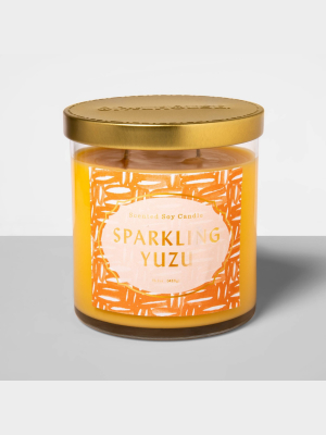 15.1oz Glass Jar 2-wick Candle Sparkling Yuzu - Opalhouse™