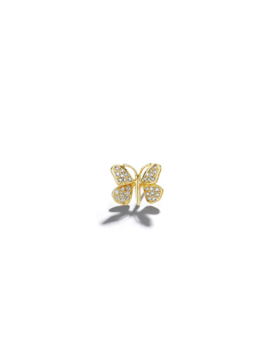 Wonderland Butterfly Diamond Single Stud