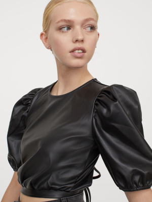 Laced-detail Top