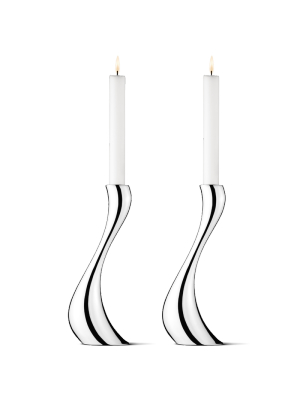 Cobra Large Candle Holder, Set Of 2