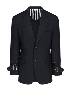 Comme Des Garçons Homme Plus Cuff-detailed Blazer