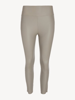 Stone Leather Capri Legging