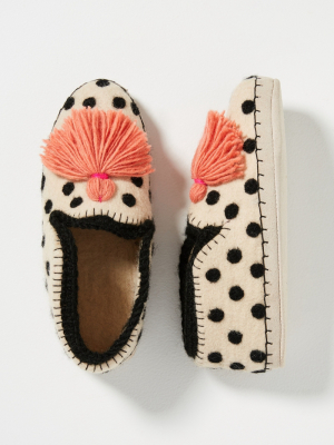 Dottie Tasseled Wool Slippers