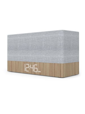 Ci320 Simple Stack Bluetooth Speaker With Clock - Wood - Capello