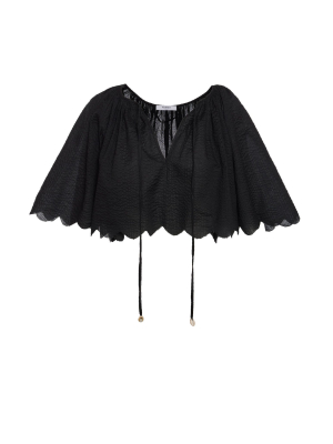 Moonstone Top In Black