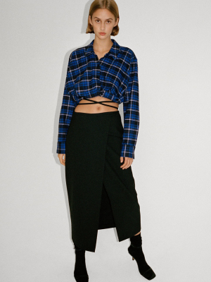 Plaid Cropped Shirt