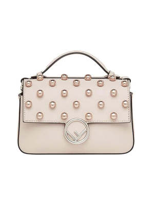 Fendi Logo Plaque Embellished Top Handle Bag