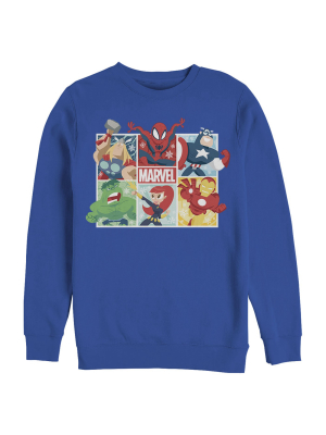 Men's Marvel Winter Holiday Heroes Sweatshirt