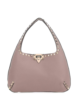 Valentino Garavani Rockstud Hobo Shoulder Bag