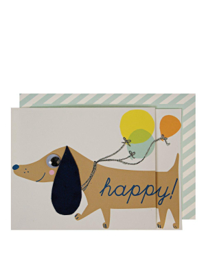 Sausage Dog Concertina Card