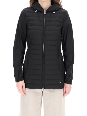 Woolrich Quilted Hooded Coat