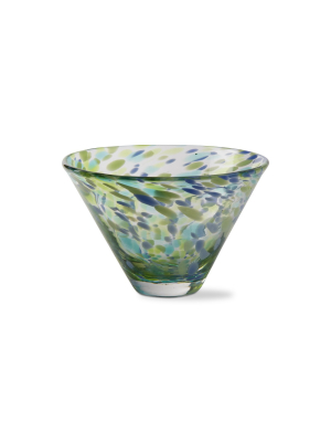 Tag Confetti Stemless Martini Glass Multi Drinkware With Confetti Design