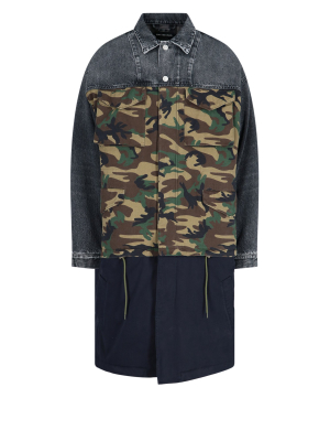 Balenciaga Camouflage Denim Jacket