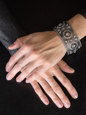 Multi Crystal Cuff Bracelet
