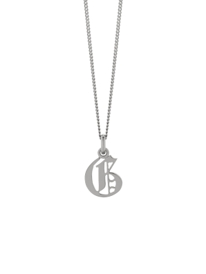 Petite Capital Letter Necklace | Sterling Silver