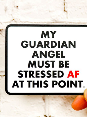 My Guardian Angel... Vinyl Sticker