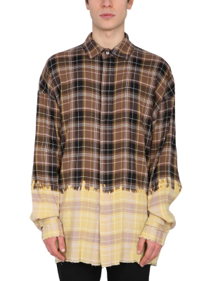 Palm Angels Checked Logo Shirt