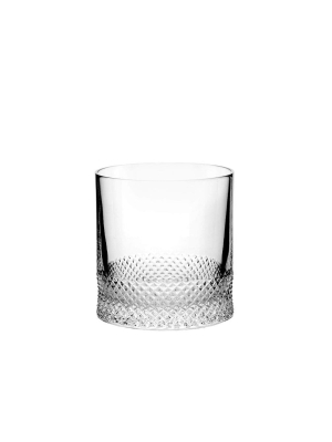 Diamond Cut Crystal Single Old Fashioned