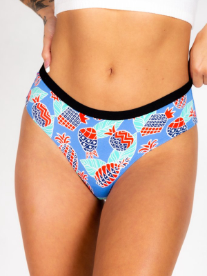 The Backyard Bbq | American Flag Hawaiian Print Modal Cheeky Underwear