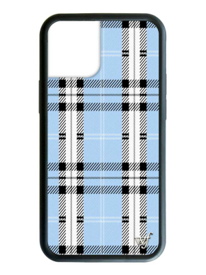 Plaid Iphone 12 Mini Case | Blue