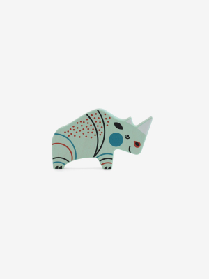 Folk-art Endangered Animals - Rhinoceros