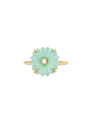 Flora Diamond Ring - Turquoise