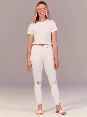 Curve Love High Rise Super Skinny Ankle Jeans