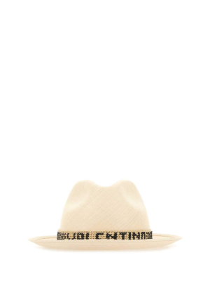 Cettire Valentino X Borsalino Logo Embellished Fedora Hat Autumn