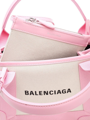 Balenciaga Navy Cabas Xs Tote Bag