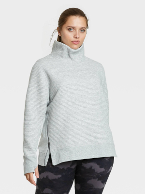 Women's Quilted Pullover With Funnel Neck Collar - All In Motion™