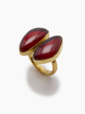 Naenia Red Quartz Ring - Gold