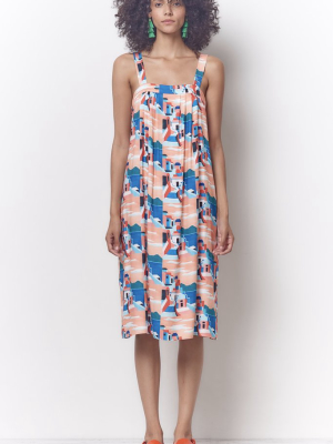 Maryl Sun Dress - Capri Print