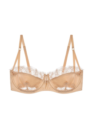 Lace Inset Balconette Bra