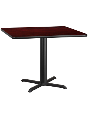 Flash Furniture 42'' Square Laminate Table Top With 33'' X 33'' Table Height Base