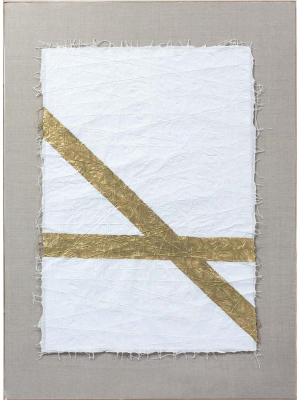 String Paper White Framed Artwork