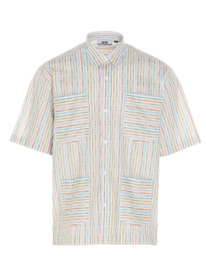 Gcds Striped Short Sleeve Shirt