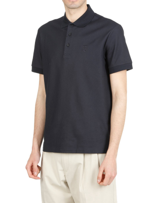 Burberry Monogram Embroidered Polo Shirt