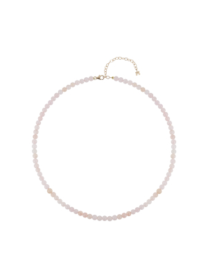 Rose Quartz Beaded Choker