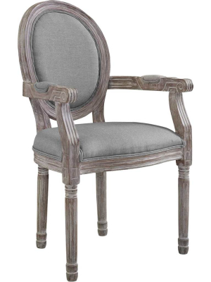 Eagle Upholstered Fabric Dining Armchair Light Gray