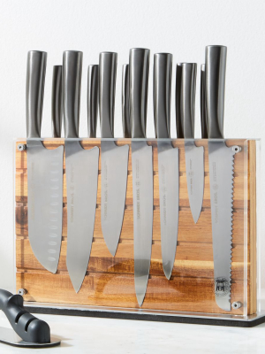 Schmidt Brothers ® Acacia Shiplap 15-piece Knife Block Set