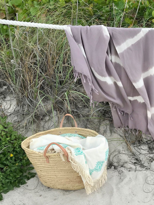 Lavender Tie Dye Turkish Beach Towel