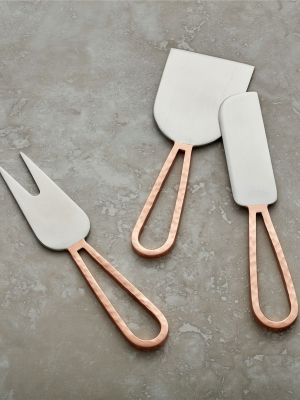 Beck Copper Cheese Knives