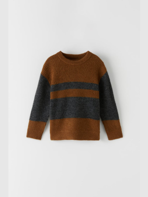 Colorblock Knit Sweater