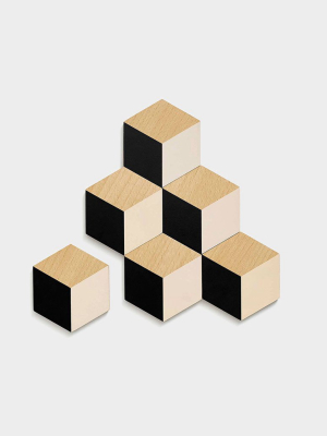 Table Tiles - Black/beige
