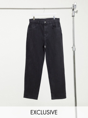 Reclaimed Vintage Inspired The '82 Dad Jean In Washed Black