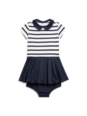 Two-tone Ponte Dress & Bloomer