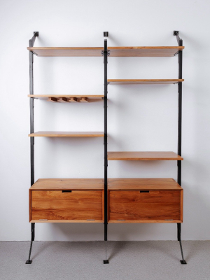 Addler Teak Wall Unit