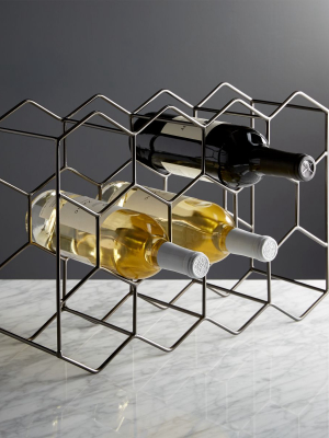 11-bottle Graphite Wine Rack