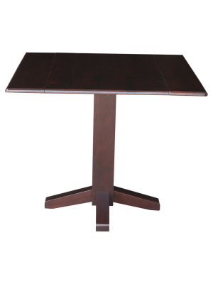 Sanders 36" Square Dual Drop Leaf Dining Table - International Concepts